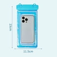 thumbnail image 4 of Jkung Waterproof Phone Pouch with Lanyard Touchscreen Clear Leakproof PVC Universal Beach Kayaking Swimming Floating Cell Phone Dry Bag Case Protector, 4 of 8