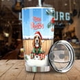 thumbnail image 3 of Merry Christmas Woofmas Xmas Noel Basset Hound Elf Candy Cane Snow 20oz Stainless Steel Tumbler Insulated Cup with Lid Bassets Dog Breed Lovers Gifts Idea - 13017, 3 of 5