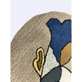 thumbnail image 3 of 3'x3' Hand-Tufted Round Wool Area Rug, Multicolor Fish Pattern, Modern Carpet for Living Room, Bedroom, or Office, 3 of 7