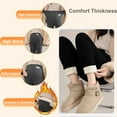 thumbnail image 4 of Adjustable Maternity Leggings High Waisted Maternity Pants, Winter Thermal Fleece Lined Tights, Pregnant Women's Stretch Joggers With Belly Support, Warm Casual Lounge Pants, 4 of 7