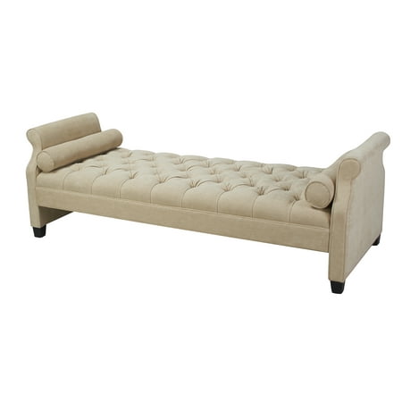 Jennifer Taylor Home, Eliza Bench, Beige