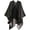 Black, variant on Women Shawl Wraps Poncho Fleece Sweater Cape Open Front Coat Office Warm Blanket Scarf