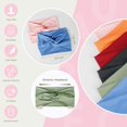 thumbnail image 2 of Non-Slip Wide Headbands for Women 6-Pack - Stretchy Twisted Knot Hairbands, 7-9 Inch Extra Wide Boho Hair Accessories for Workout, Yoga & Daily Wear, 2 of 6