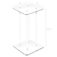 thumbnail image 5 of 6 X 6 X 12" 3/4" Rods Clear Riser Acrylic Transparent Plexiglass Pedestal Table Display Podium Glorifier Riser Stand Centerpiece Flower Sculputure Merchandise Lamp Book Stand 2X10136-6X6"+4X10134-12", 5 of 5
