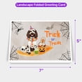 thumbnail image 5 of Trick or Treat Boykin Spaniel Funny Mummy Cosplay Pumpkin Candy Basket 7x5in Folded Greeting Card Dog Lover Single Note Card with Envelope - 12016, 5 of 5