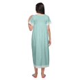 thumbnail image 3 of Moomaya Chemise de Nuit Maxi à Manches Courtes Imprimée, Boutonnée, en Coton, Tenue de Sommeil, 3 of 5