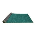 thumbnail image 2 of Ahgly Company Indoor Round Oriental Turquoise Blue Industrial Area Rugs, 5' Round, 2 of 4