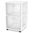 thumbnail image 1 of Sterilite Ultra™ 2 Drawer Cart- White, 1 of 3