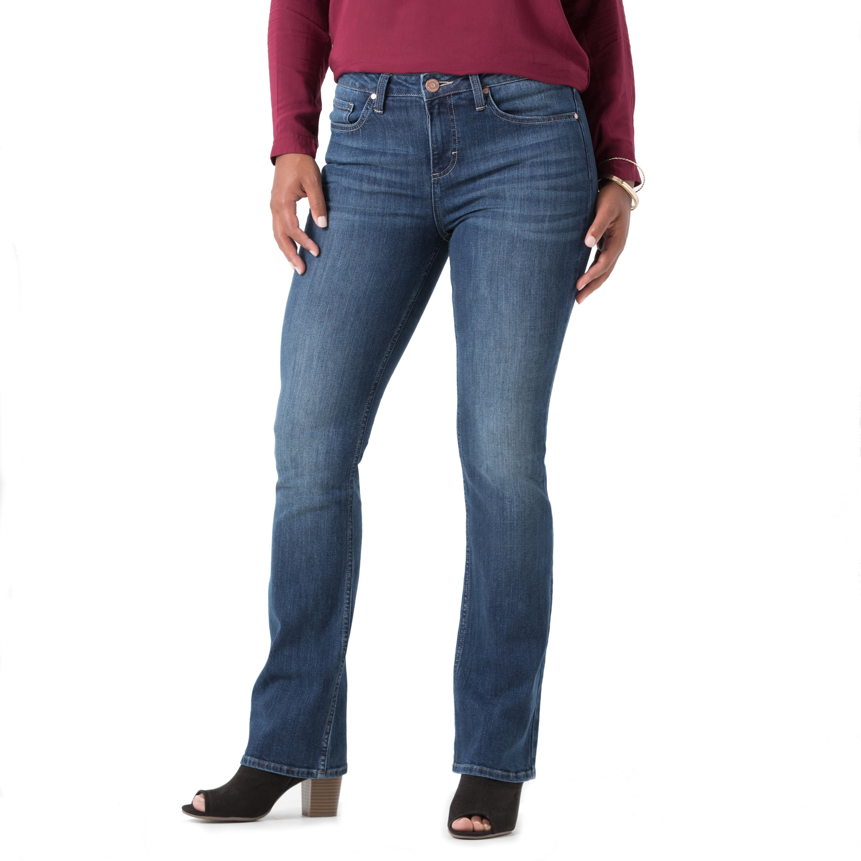 lee mid rise bootcut jeans