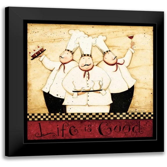 DiPaolo, Dan 12x12 Black Modern Framed Museum Art Print Titled - Life Of A Chef
