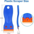 thumbnail image 3 of Fridja Sales Plastic Scraper Tool Plastic Blades Plastic Blades Window Scraper with Blade, 3 of 5