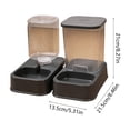 thumbnail image 3 of Dvkptbk plastic bowl Cats Bowl Two In One Drinking Water Dog Water Bowl Rice Bowl Pet Bowl Drinking Water Feeding All One Suitable for Dogs and Cats To Live and Drink Water, 3 of 6