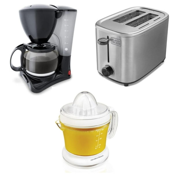 COMBO CAFETERA + EXPRIMIDOR DE CITRICOS + TOSTADOR