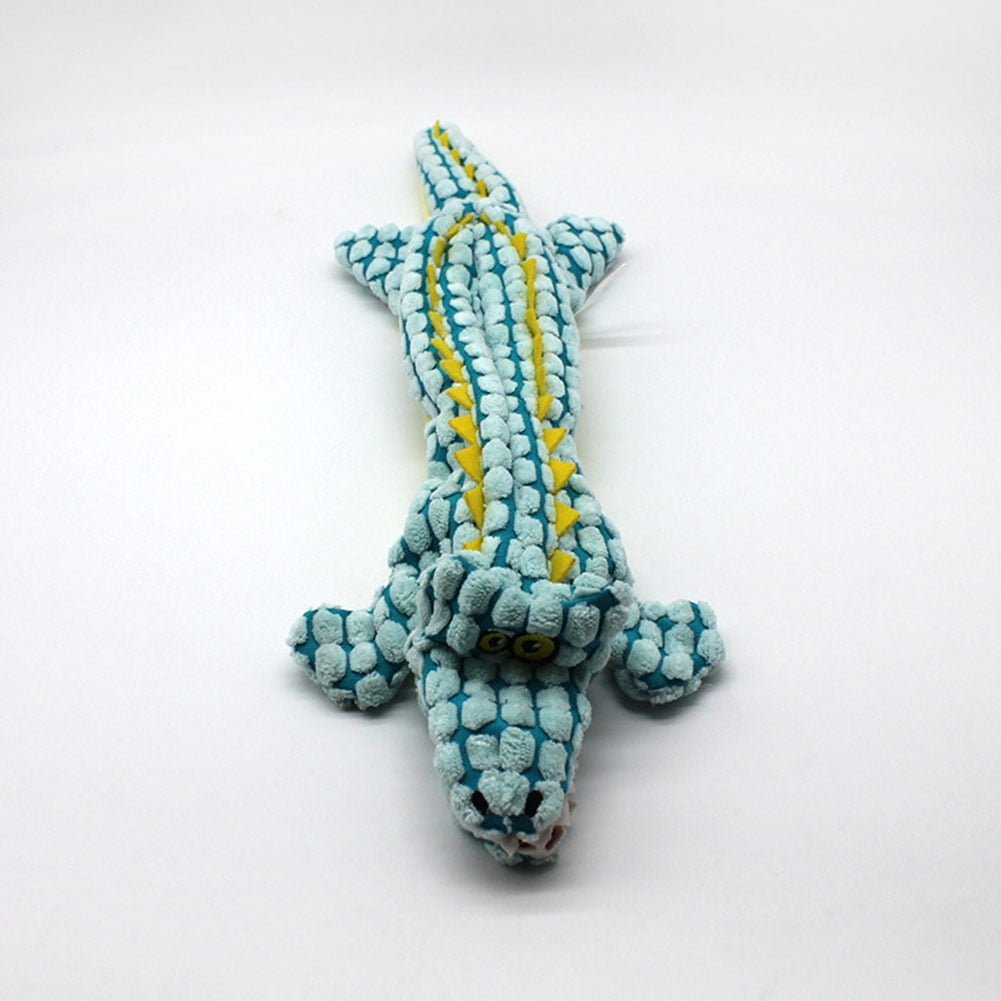 Kepooman Dog Chew Toy for Teething Chewing and Playtime, No Stuffing Plush Animal Dog Squeaky Toy, Single, Blue Kepooman Dog Chew Toy for Teething Chewing and Playtime, No Stuffing Plush Animal Dog Squeaky Toy, Single, Blue