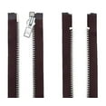 thumbnail image 3 of YKK #10 (12" Inches to 36" Inches) Aluminum Separating Brown Extra Heavy Duty Metal Jacket Zippers (1 Zipper Per Pack) Color #570 Brown, 3 of 3
