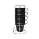 thumbnail image 1 of Juego de tazas para acampar al aire libre de acero inoxidable 4PCS Tazas de doble capa con, 1 of 8