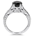 thumbnail image 3 of Pompeii 2 1/4ct Vintage Black Diamond Engagement Ring 14K White Gold (G/H,I2), 3 of 4