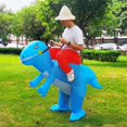 thumbnail image 1 of Blue Dinosaur Adult Inflatable Garment Halloween Cosplay Costume Riding Dinosaur Inflatable Clothes Disfraz for Adult Men Women heqiyong LED, 1 of 1