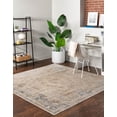 thumbnail image 4 of Unique Loom Chateau Collection Area Rug - Lincoln (7' 1" Square Blue Cream/Brown), 4 of 11