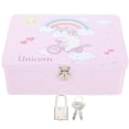 thumbnail image 1 of MasteelfCA Tinplate Storage Box with Lock Desktop Storage Box Tinplate Box Desktop Organizer, 1 of 9