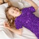 thumbnail image 5 of Balery Purple Glitter Conjunto de Pijama Infantil de Manga Corta con Estampado – Ropa de Dormir de Algodón Suave-Small, 5 of 6