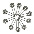 thumbnail image 2 of 10PCS pines de hiyab Zulema Broche de Seguridad negro, 2 of 7