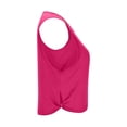 thumbnail image 4 of LTTVQM Tank Tops for Women 2026 Cotton Cropped Workout Sleeveless Sports Athletic Yoga Running Gym Crop Shirts Hot Pink L, 4 of 8