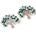 thumbnail image 4 of simhoa 4pcs Crystal Rhinestone Pearl Embellishments Scarf Decorations Brooch Button 40x32mm rhinestone tree, 4 of 8