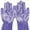 purple, variant on Pet Grooming Gloves - Gentle Dog Bathing Shampoo Brush - Massage Mitt with Enhanced Five Finger Design - Efficient Deshedding Glove for Dogs, Cats, Rabbits and Horses - 1 Pack