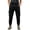 Black, variant on EazyTech Women's Tactical Jogger Pants - Elastic Cuff Outdoor Trousers with Utility Pockets for Hiking