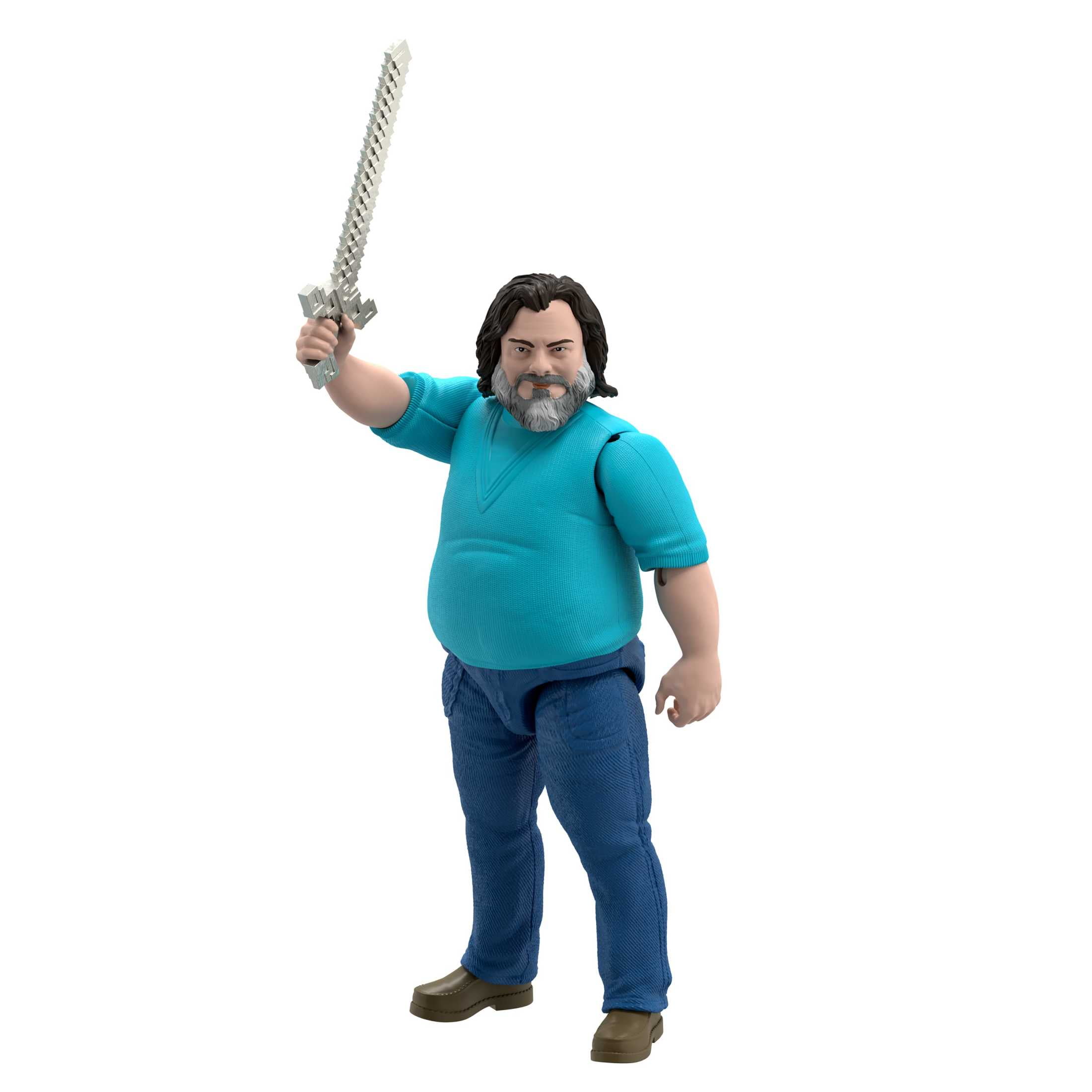 Minecraft Steve Large-Scale Action Figure, 12-inch Character Collectible Inspired by the Movie