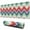 Colorful Geometric Chevron, variant on Long Mouse Pads for Desk,Pastel Pioneer Flower Pattern Desk Mats on Top Of Desks, Desk Mouse Pad Extra Large with 3mm Non-Slip Base and Stitched Edge for Gaming,Office,Work,Home 31.5"x11.8"