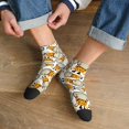 thumbnail image 3 of Fuzoiu Giraffes Head Print Adult Socks, Crew Moisture-wicking Socks, Unisex Cushion Crew Socks,Casual Sports Ankle Socks, 3 of 7
