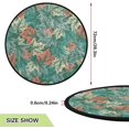 thumbnail image 2 of Abstarct Maple Leaf Colored Christmas Tree Mats Waterproof Tree Skirt, Autumn Leaves Xmas Tree Stand Tray Mat Floor Protector Pad for Holiday Party Decoration, 28.3", 2 of 6