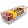 thumbnail image 5 of Ice Cold 5 Compartment Condiment Server Rack-Service Tray Container with 5 Removable Trays, 5 of 5