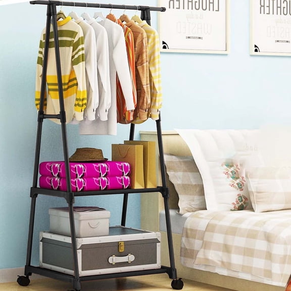 BiFandian Floor Standing Coat Rack with Storage Shelves, Multi Functional Hall Tree Organizer, Practical Storage Unit for Bedroom, Living Room and Entryway Space