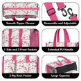 thumbnail image 3 of Teacher Tote Bag,Pioneer Flower Floral Print Pattern Teacher Utility Tote Bag,Large Work Tote Bags for Women with Multiple Pockets,Top Zipper Closure,13.8x10.6x6.7 Inch, 3 of 5