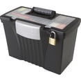 thumbnail image 3 of Storex, STX61510U01C, Portable File Storage Box, 1 / Carton, Black, 3 of 7