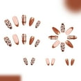 thumbnail image 4 of Artificial Fingernails Glittering and Mediumed Length Press On Faux Nails 24Pieces ABS Durability, 4 of 8