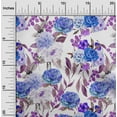 thumbnail image 1 of oneOone Georgette Viscose Purple Fabric Florals Sewing Craft Projects Fabric Prints By Yard 42 Inch Wide, 1 of 4