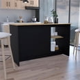 thumbnail image 4 of Pemberly Row Modern Engineered Wood Kitchen Island in Multi-Color, 4 of 6