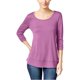 thumbnail image 2 of Blusa de Gasa Texturizada Style & Co. para Mujer Púrpura XX-Large Pull-over, 2 of 2