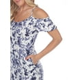 thumbnail image 4 of White Mark Women's Tie-Dye Cold Shoulder Maxi Dress, 4 of 4