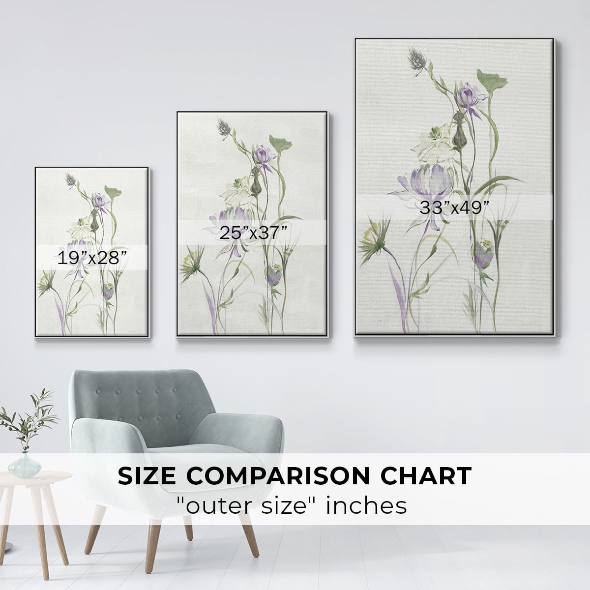 Late Summer Wildflowers II V30 Framed Premium Gallery Wrapped Canvas - Ready to Hang