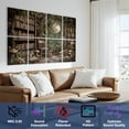 thumbnail image 3 of 8 Pack Art Acoustic Panels Fantasy Forest Aesthetic Witchy Fairy Mushroom Moon Vintage Library Self Adhesive Sound Absorbing Panels for Home Office Studio Media Room 48"x32", 3 of 7