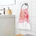 thumbnail image 5 of GZHJMY Rose Lily Quince Flower Floral Hand Towels for Bathroom 1OO% Washcloth 2 pcs Face Towel 16 x 28 inch, Absorbent Soft & Skin-Friendly, 5 of 6