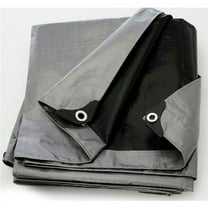 ST-3040 BOEN Heavy Duty Tarp, 14 x 14 Weave - Silver & Black - 30 x 40 ft.