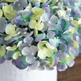 thumbnail image 5 of Nearly Natural Floral Hydrangea Artificial Arrangement with Metal Vase - 11" - Blue, 5 of 5