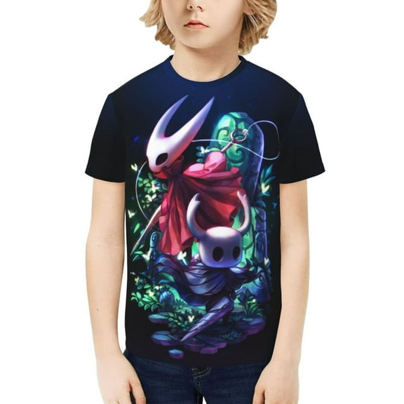 Hollow Game Kni-ght Silksong Youth T-shirt Short Sleeve Graphic Tops Breathable Shirt Tees