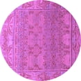 thumbnail image 1 of Ahgly Company Indoor Round Abstract Purple Modern Area Rugs, 6' Round, 1 of 4
